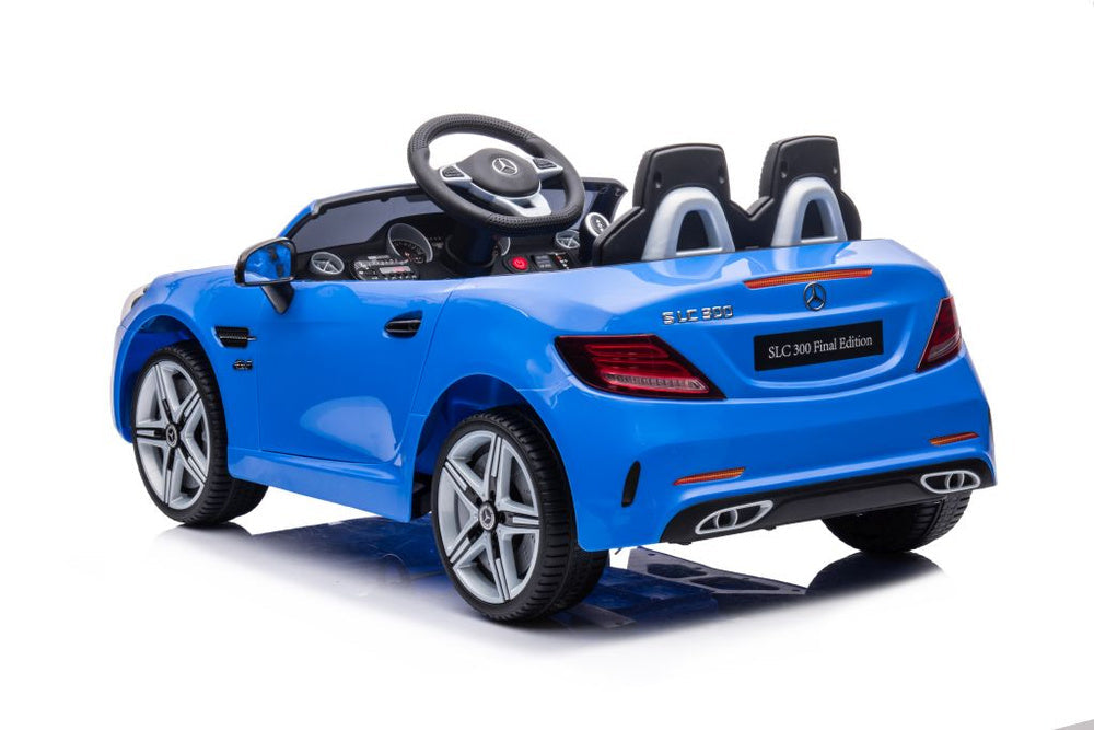 Elektrické auto Mercedes SLC 300 na akumulátor modré