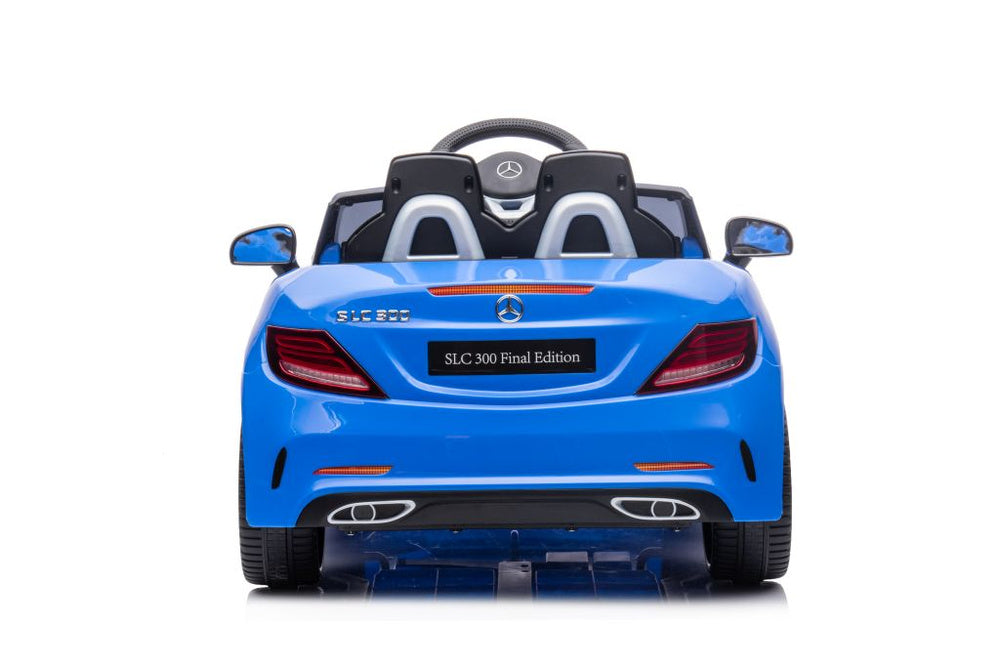 Elektrické auto Mercedes SLC 300 na akumulátor modré