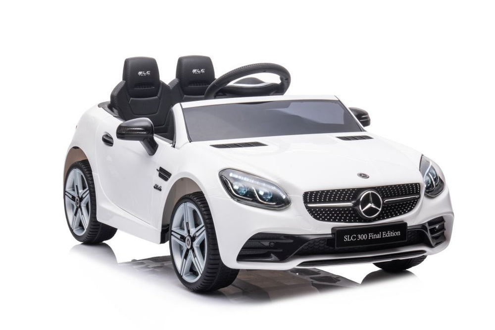 Elektrické auto Mercedes SLC 300 s akumulátorem bílé