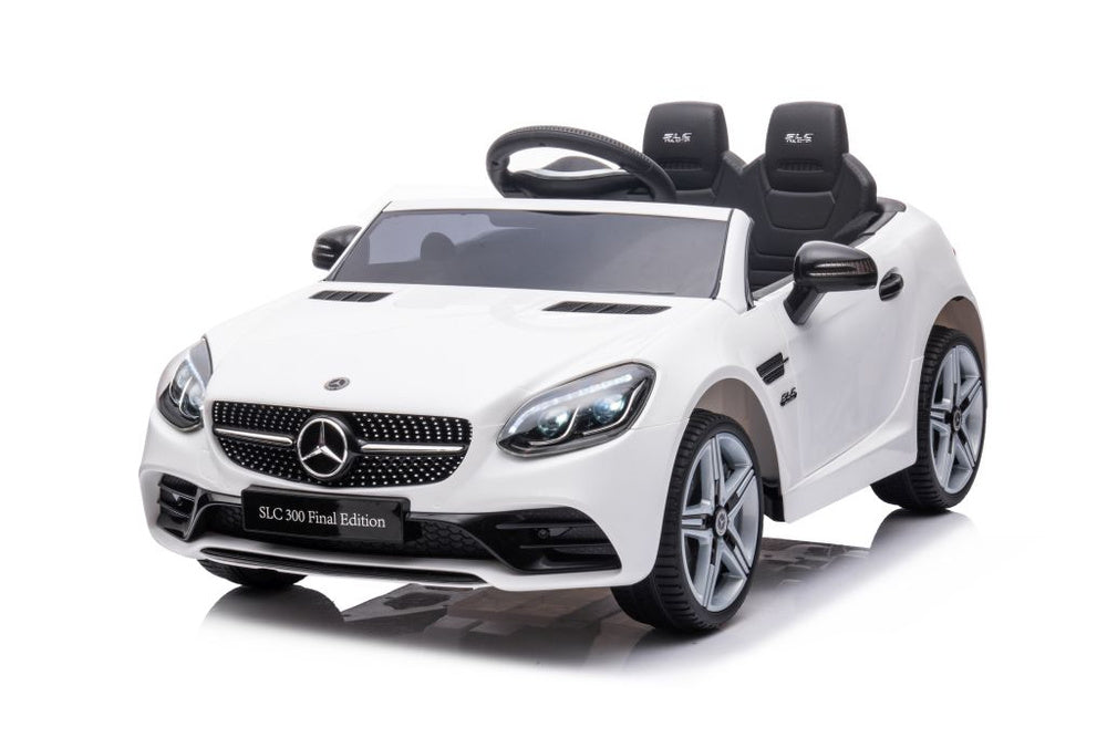 Elektrické auto Mercedes SLC 300 s akumulátorem bílé