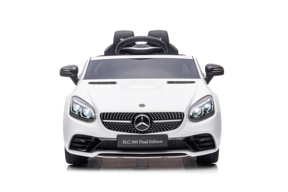 Elektrické auto Mercedes SLC 300 s akumulátorem bílé