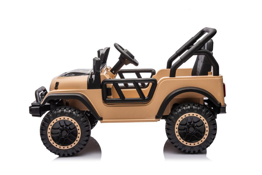 Elektrické auto na akumulátor 24V s dálkovým ovládáním khaki