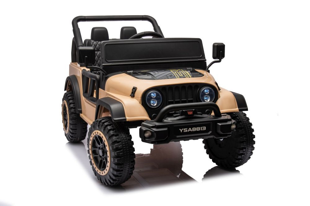 Elektrické auto na akumulátor 24V s dálkovým ovládáním khaki