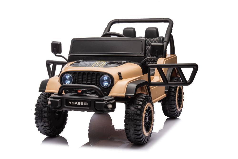 Elektrické auto na akumulátor 24V s dálkovým ovládáním khaki