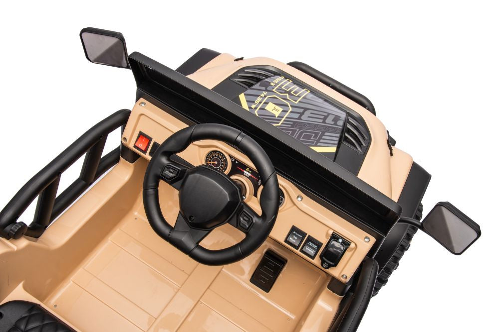 Elektrické auto na akumulátor 24V s dálkovým ovládáním khaki