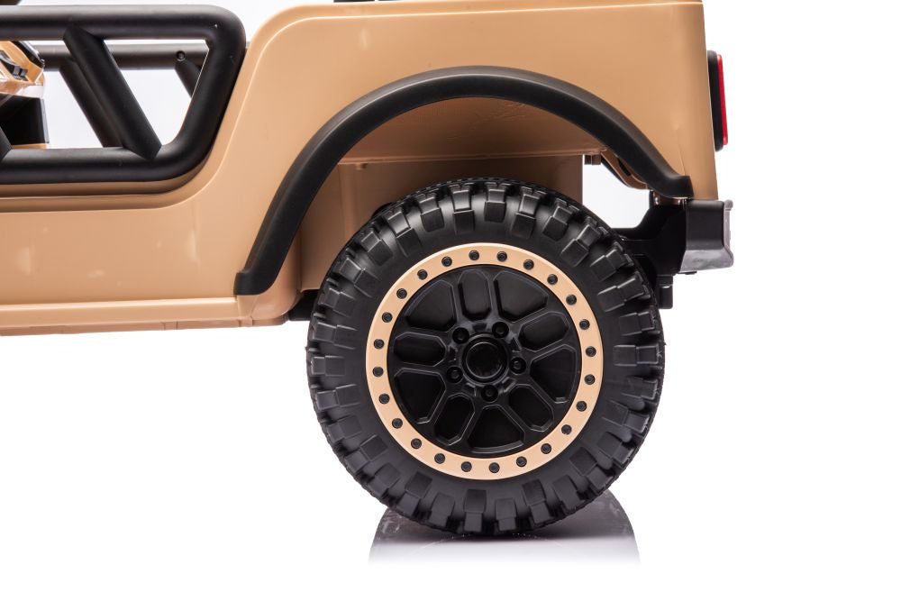 Elektrické auto na akumulátor 24V s dálkovým ovládáním khaki
