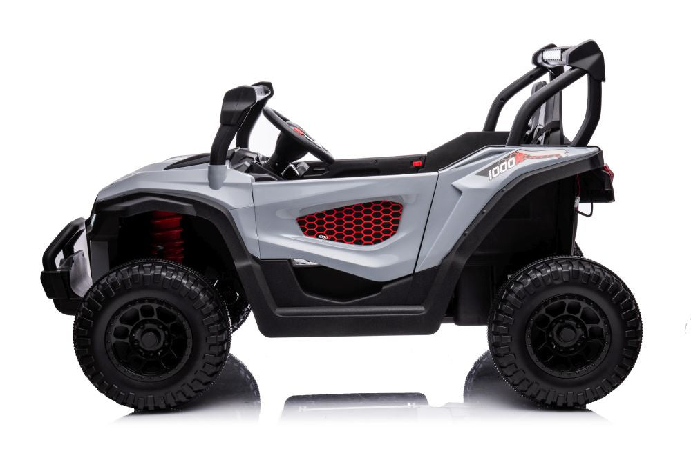 Elektrické auto na akumulátor 4x4 šedé – S618