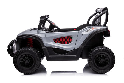 Elektrické auto na akumulátor 4x4 šedé – S618