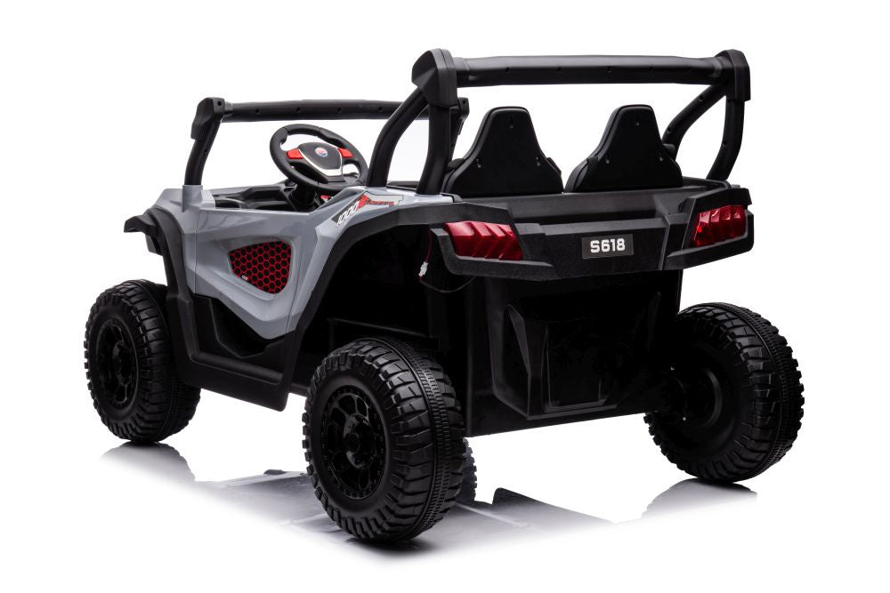 Elektrické auto na akumulátor 4x4 šedé – S618