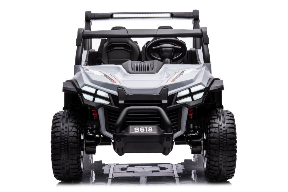 Elektrické auto na akumulátor 4x4 šedé – S618