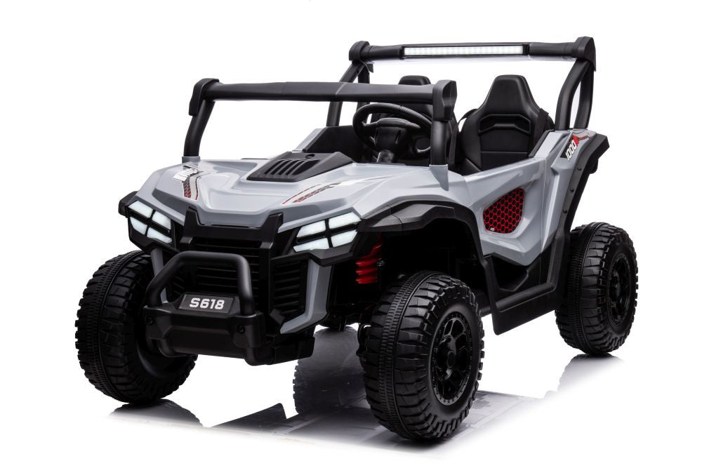 Elektrické auto na akumulátor 4x4 šedé – S618