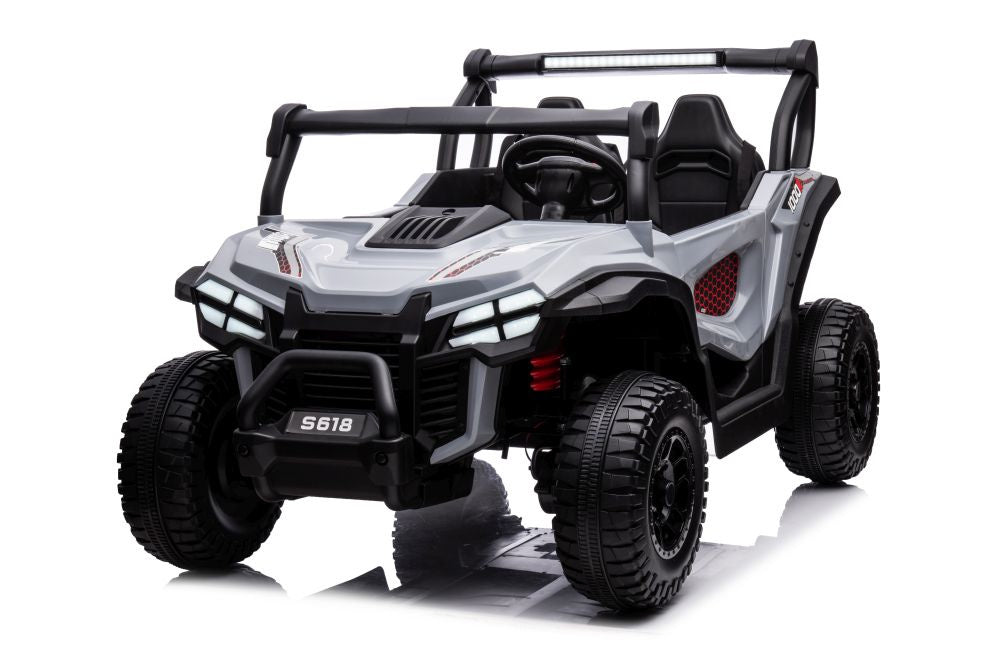 Elektrické auto na akumulátor 4x4 šedé – S618