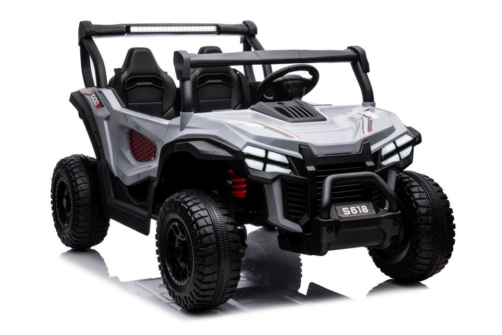 Elektrické auto na akumulátor 4x4 šedé – S618