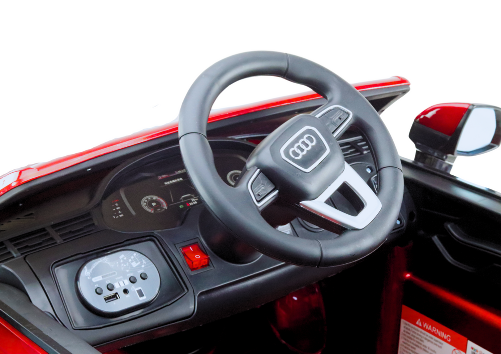 Elektrické auto na akumulátor Audi Q7 lakované červené