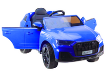 Elektrické auto na akumulátor Audi Q7 modré lakované