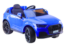 Elektrické auto na akumulátor Audi Q7 modré lakované