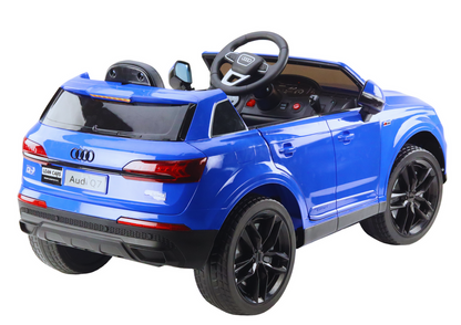 Elektrické auto na akumulátor Audi Q7 modré lakované