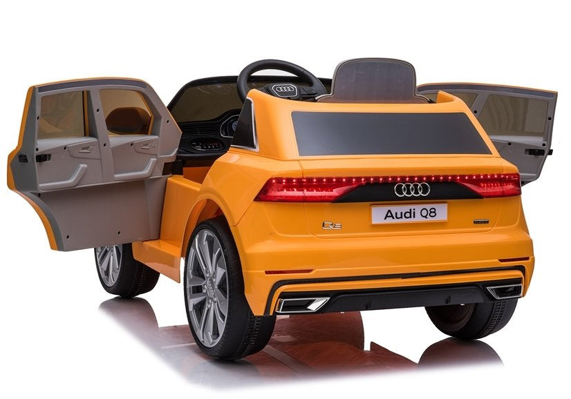 Elektrické auto na akumulator Audi Q8 s dálkovým ovládáním žluté