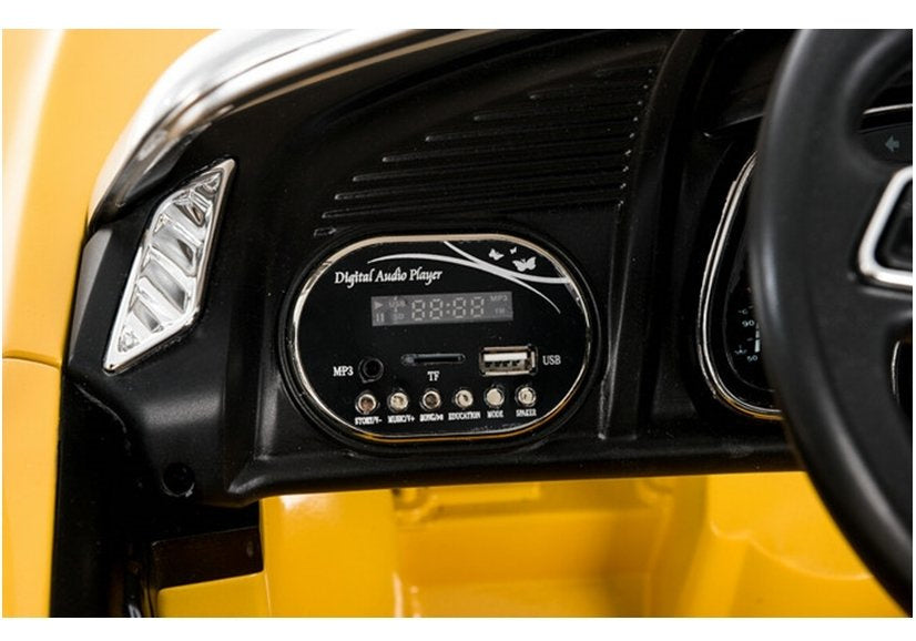 Elektrické auto na akumulátor Audi R8 Spyder s dálkovým ovládáním žluté