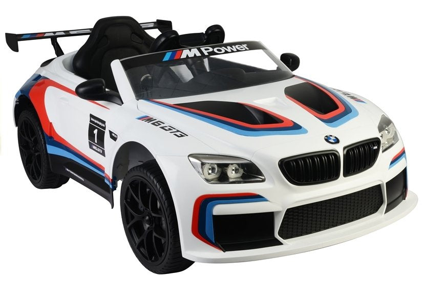 Elektrické auto na akumulátor BMW M6 GT3 s dálkovým ovládáním bílé