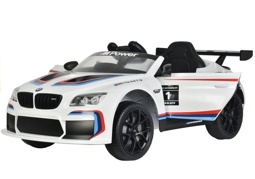 Elektrické auto na akumulátor BMW M6 GT3 s dálkovým ovládáním bílé