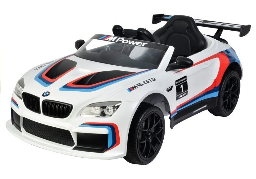 Elektrické auto na akumulátor BMW M6 GT3 s dálkovým ovládáním bílé