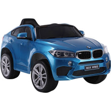 Elektrické auto na akumulátor BMW X6 s dálkovým ovládáním modré