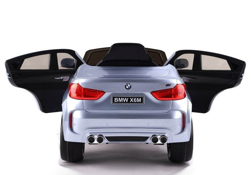 Elektrické auto na akumulátor BMW X6 s dálkovým ovládáním stříbrné