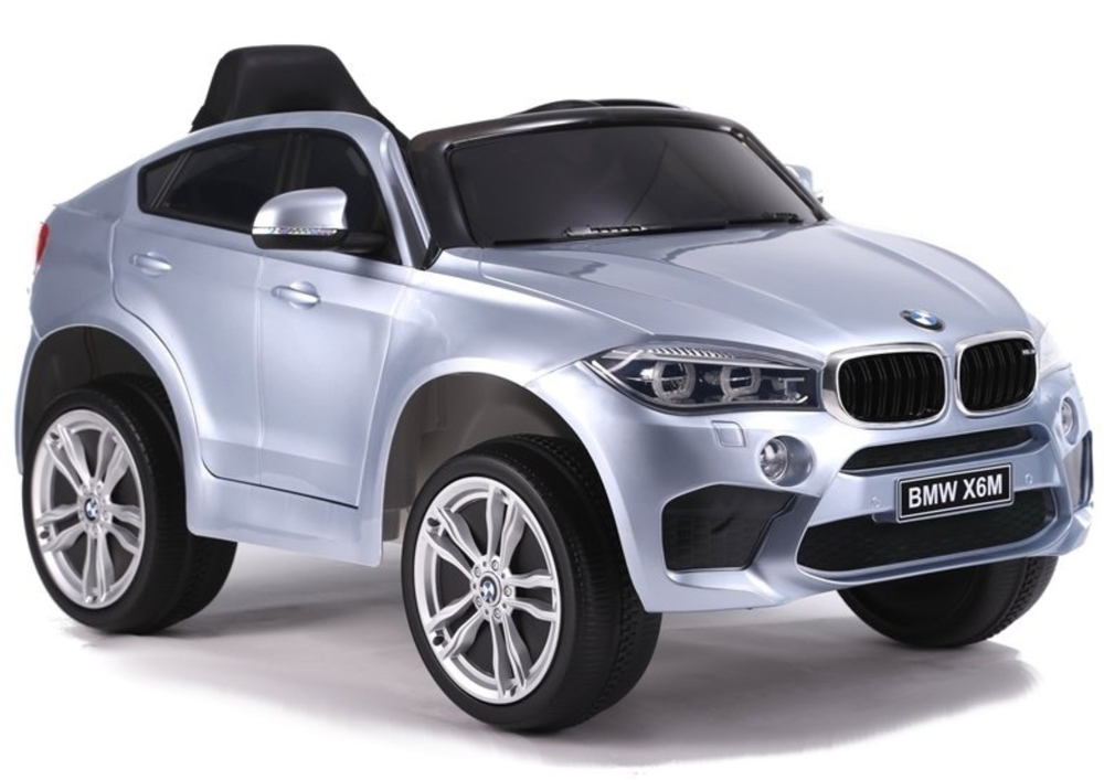 Elektrické auto na akumulátor BMW X6 s dálkovým ovládáním stříbrné