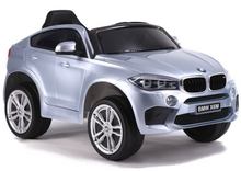 Elektrické auto na akumulátor BMW X6 s dálkovým ovládáním stříbrné