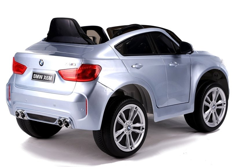 Elektrické auto na akumulátor BMW X6 s dálkovým ovládáním stříbrné