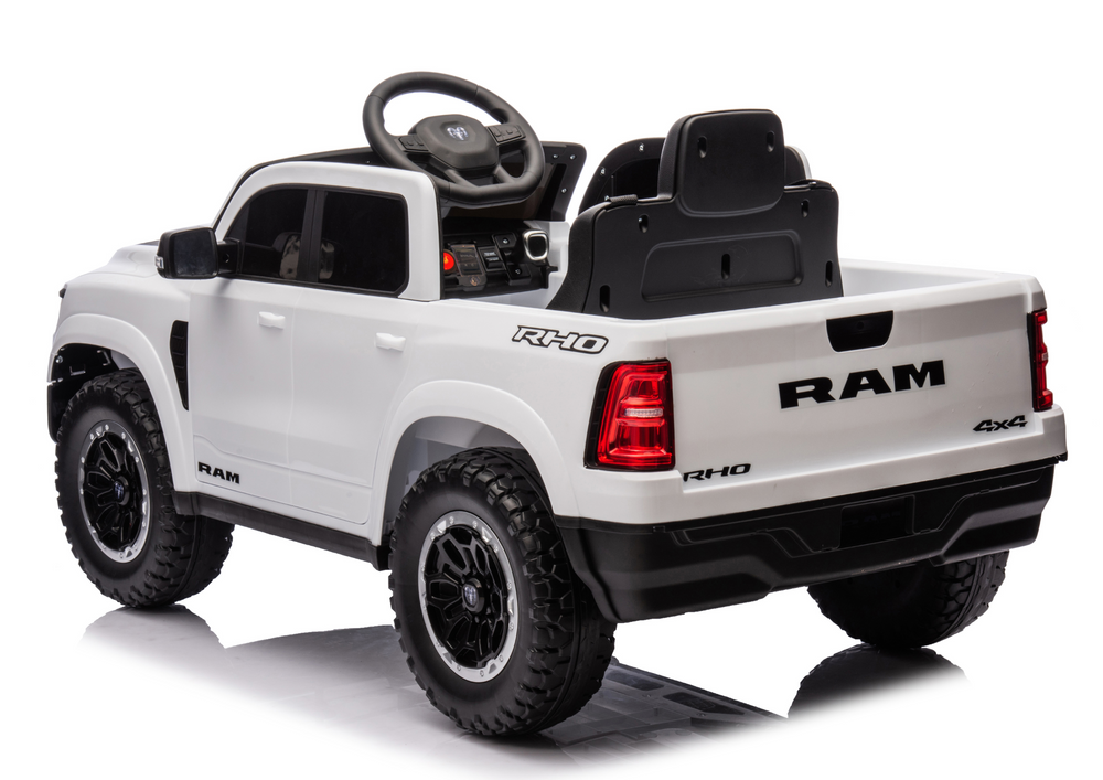 Elektrické auto na akumulátor Dodge Ram – bílé