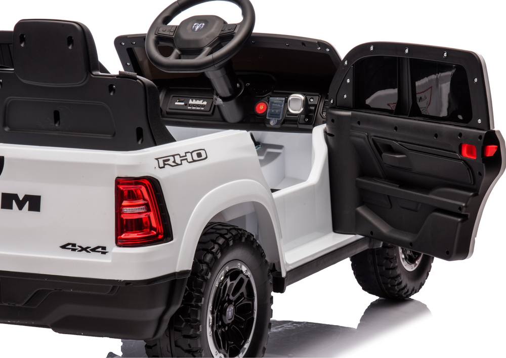 Elektrické auto na akumulátor Dodge Ram – bílé