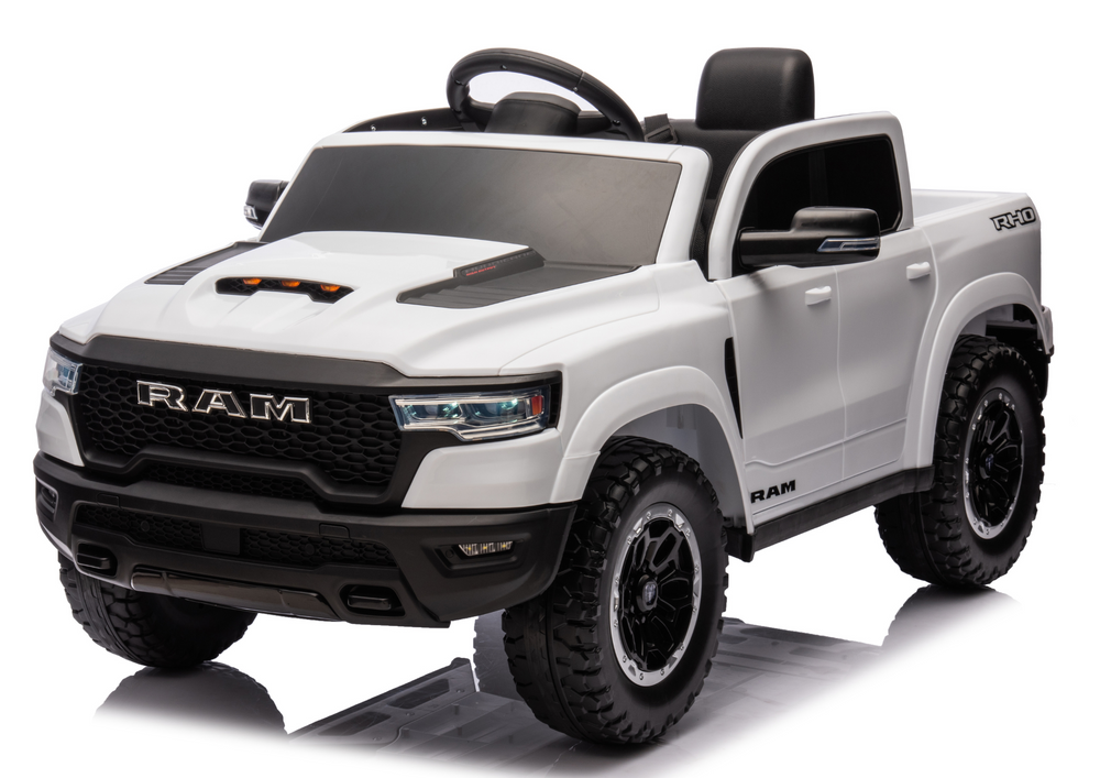 Elektrické auto na akumulátor Dodge Ram – bílé