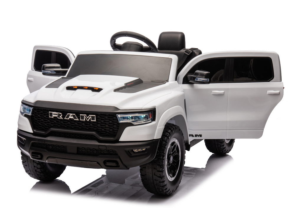 Elektrické auto na akumulátor Dodge Ram – bílé