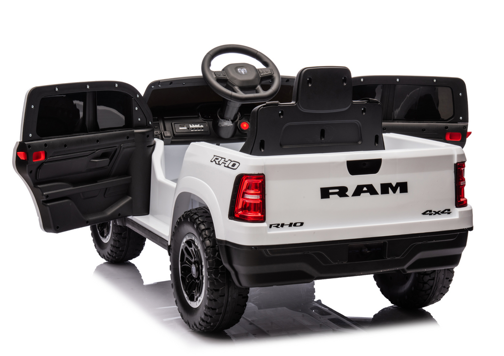 Elektrické auto na akumulátor Dodge Ram – bílé