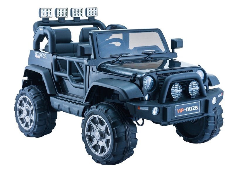 Elektrické auto na akumulátor Jeep HP012 s dálkovým ovládáním černé