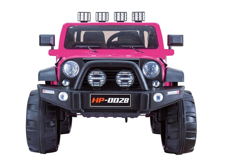 Elektrické auto na akumulátor Jeep HP012 s dálkovým ovládáním růžové