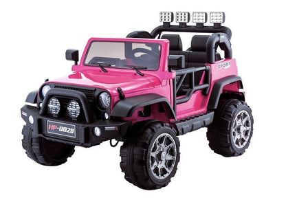 Elektrické auto na akumulátor Jeep HP012 s dálkovým ovládáním růžové