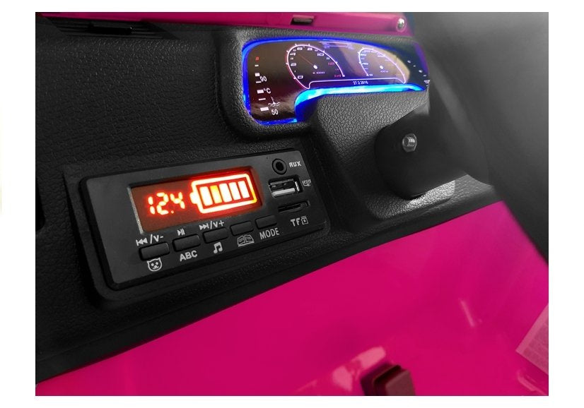 Elektrické auto na akumulátor Jeep HP012 s dálkovým ovládáním růžové