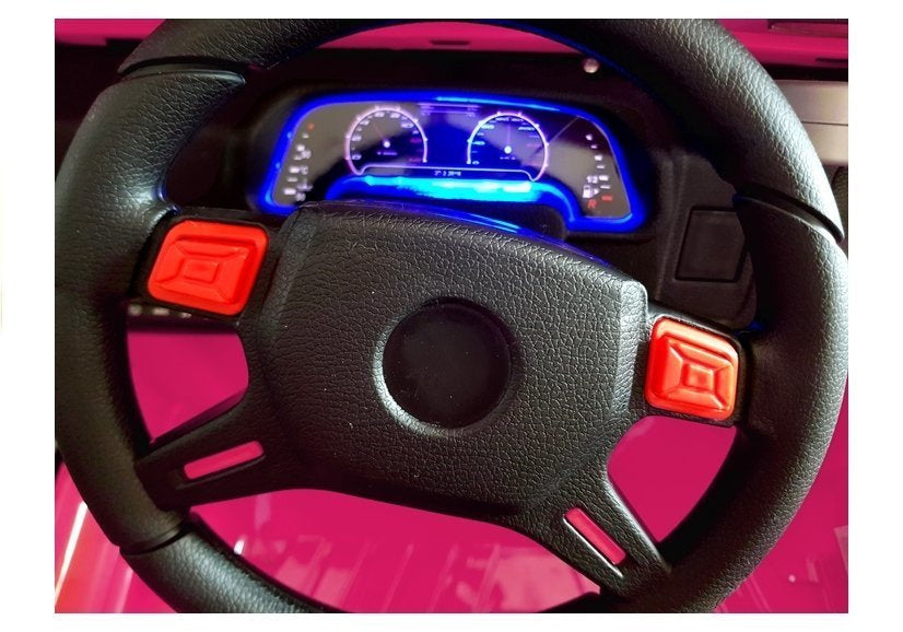 Elektrické auto na akumulátor Jeep HP012 s dálkovým ovládáním růžové