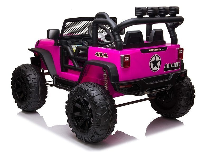 Elektrické auto na akumulator Jeep JC666 růžové
