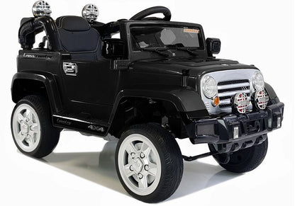 Elektrické auto na akumulátor Jeep JJ245 s dálkovým ovládáním černé