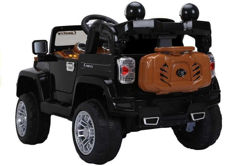 Elektrické auto na akumulátor Jeep JJ245 s dálkovým ovládáním černé