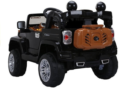 Elektrické auto na akumulátor Jeep JJ245 s dálkovým ovládáním černé