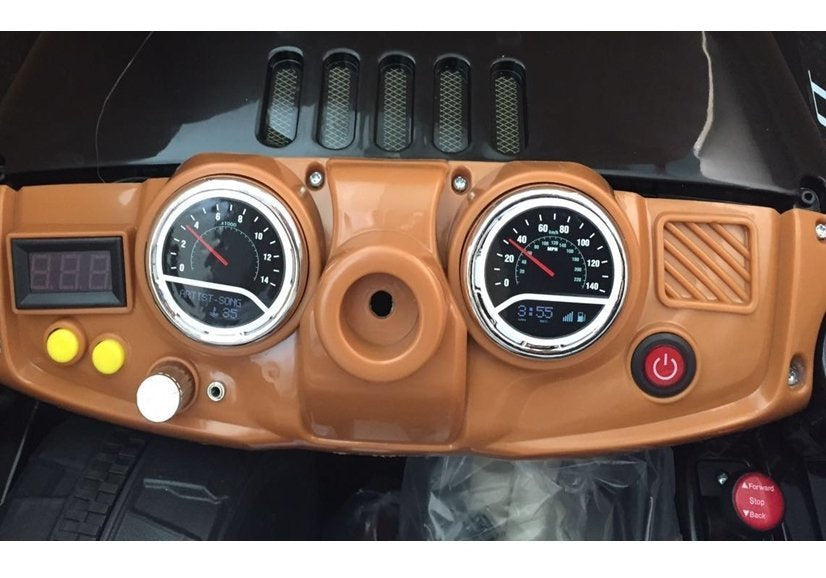 Elektrické auto na akumulátor Jeep JJ245 s dálkovým ovládáním černé