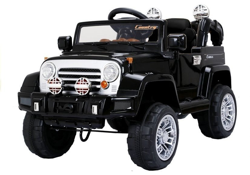 Elektrické auto na akumulátor Jeep JJ245 s dálkovým ovládáním černé