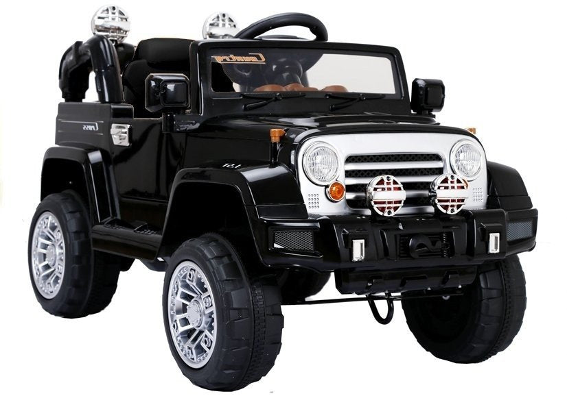 Elektrické auto na akumulátor Jeep JJ245 s dálkovým ovládáním černé