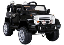 Elektrické auto na akumulátor Jeep JJ245 s dálkovým ovládáním černé