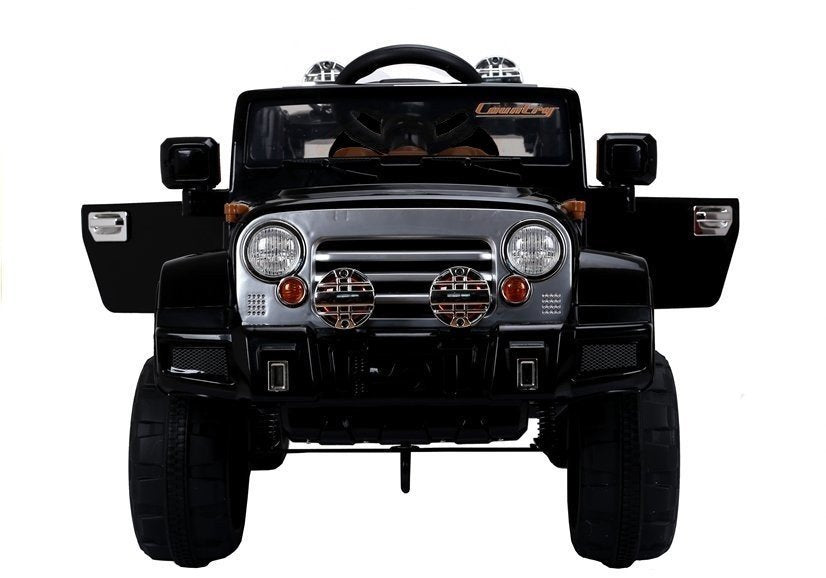 Elektrické auto na akumulátor Jeep JJ245 s dálkovým ovládáním černé